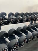 طقم دنابل بأوزان 2.5 حتى 25 كجم لون أسود من اكسوكس فيتنس Axox Fitness Round Dumbbell