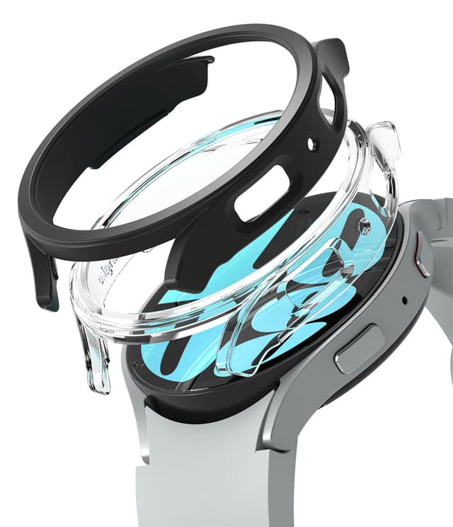 كفر ساعة سامسونغ جالاكسي واتش 6 40 مم من رينجكي لون شفاف وأسود مت Ringke Slim Case Compatible with Samsung Galaxy Watch 6