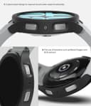 كفر ساعة سامسونغ جالاكسي واتش 6 40 مم من رينجكي لون شفاف وأسود مت Ringke Slim Case Compatible with Samsung Galaxy Watch 6