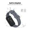 O Ozone Silicone Straps Compatible with Huawei Watch Band 7 With TPU Watch Case, Soft Silicone Breathable Replacement Strap Wristband Sport Band for Women Men (Dark Blue)