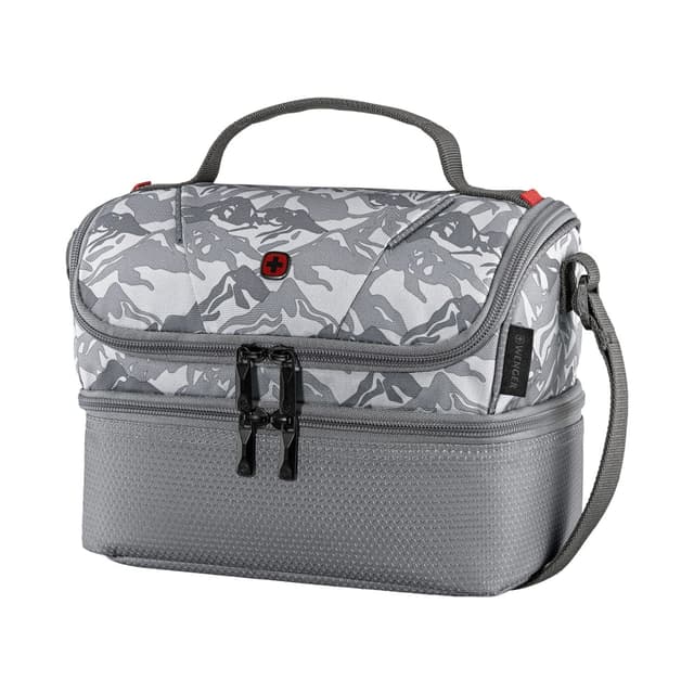 شنطة اكل للمدرسة سعة 7 لتر من البوليستر رمادي Wenger School Lunch Box