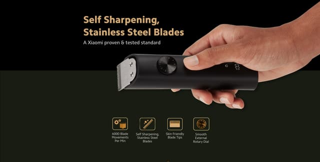 ماكينة حلاقة ذقن متعددة الاستخدامات للرجال أسود شاومي Xiaomi Black Grooming Kit Pro Beard Trimmer for Men