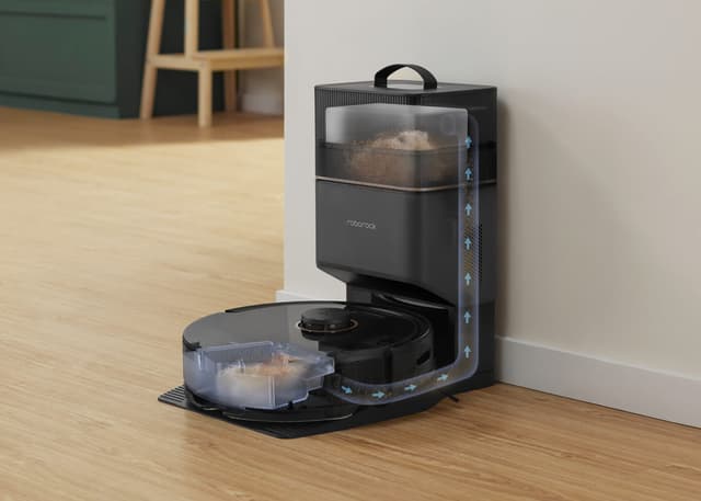 مكنسة روبوت التنظيف روبوروك كيو 8 ماكس بلس 5500 باسكال مع صندوق للغبار Roborock Q8 Max+ Robot Vacuum with Auto-Empty Dock