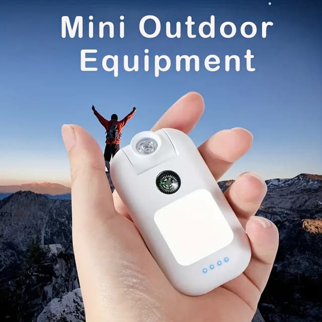 Emergency Portable Flashlight With Power Bank 