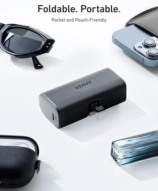 Anker Nano Power Bank 5000Mah 12W Built-In Lightning Connector