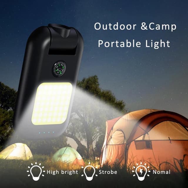 Emergency Portable Flashlight With Power Bank 
