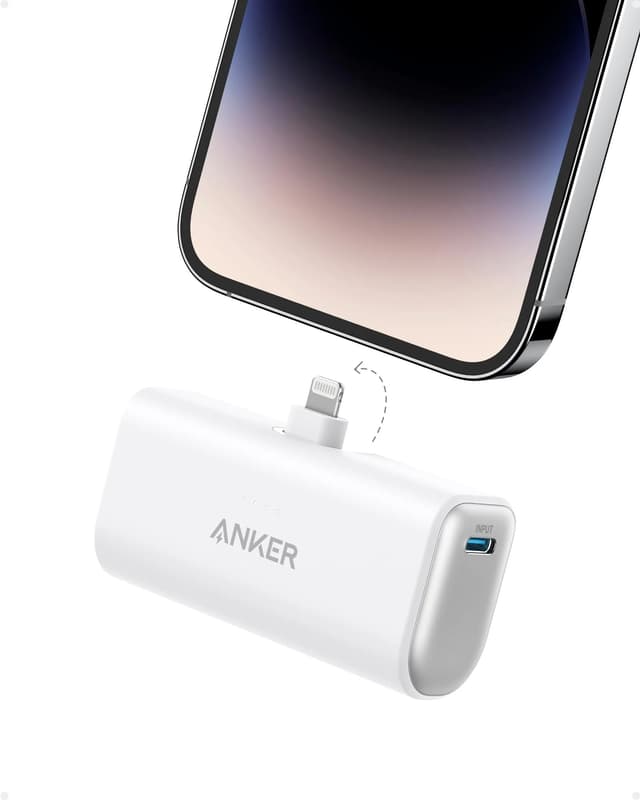 Anker Nano Power Bank 5000Mah 12W Built-In Lightning Connector