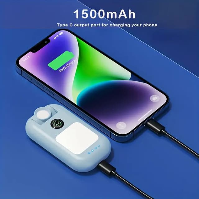 Emergency Portable Flashlight With Power Bank 