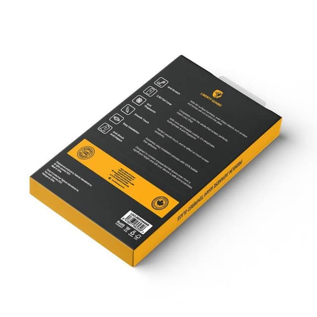 شاشة حماية ايباد ميني 4 / ميني 5 شفافة ليبيرتي جارد Liberty Guard 3D Full Cover Clear Rounded Edge iPAD Mini4 / Mini5 Clear