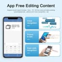 طابعة استكرات لاصقة جوال نيمبوت بلوتوث صغيرة 2 انش 1500 مللي أمبير Niimbot B1 Label Maker Machine 2 Inch Portable Sticker Printer