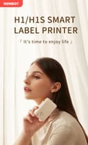 طابعة استكرات لاصقة جوال بلوتوث نيمبوت 1000 مللي أمبير Niimbot H1S Label Maker Portable Sticker Printer
