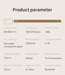 طابعة استكرات لاصقة جوال بلوتوث نيمبوت 1000 مللي أمبير Niimbot H1S Label Maker Portable Sticker Printer