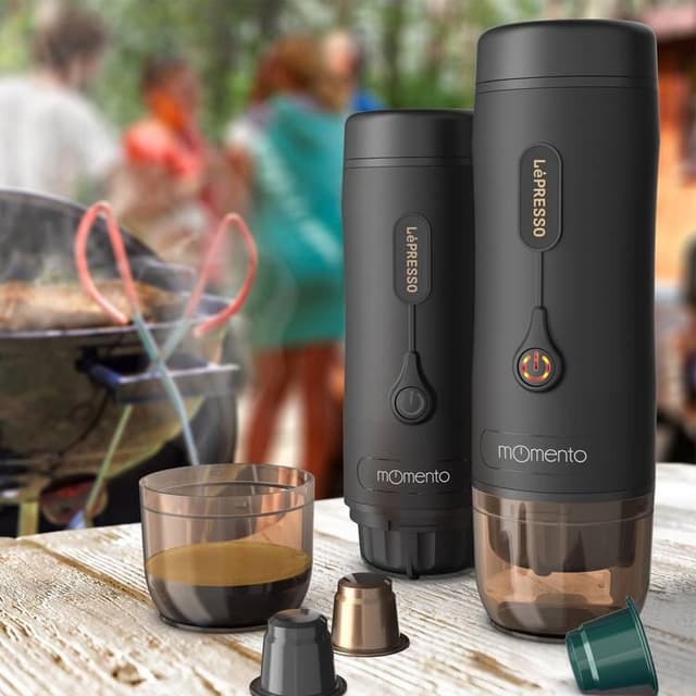 LePresso Momento 2.0 Portable Espresso Coffee Machine 75W 2500mAh - Black