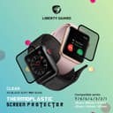 لاصق حماية ساعة ابل 44 ملم شفاف ليبيرتي جارد Liberty Guard 3D Cover Soft Pet Protector for Apple Watch ( 44mm ) Clear