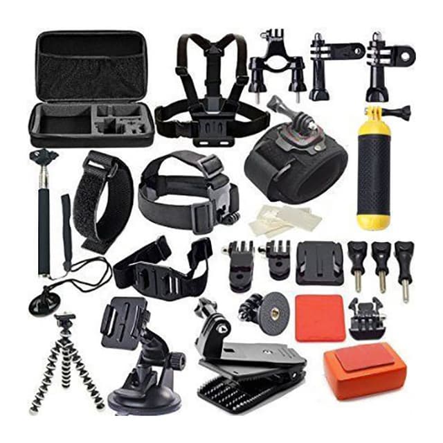 O Ozone 27-In-1 Outdoor Sports Action Camera Accessories Kit for GoPro Hero 4 / 3 / 2 / 1 SJ 4000 / SJ 5000 Action Camera Accessories