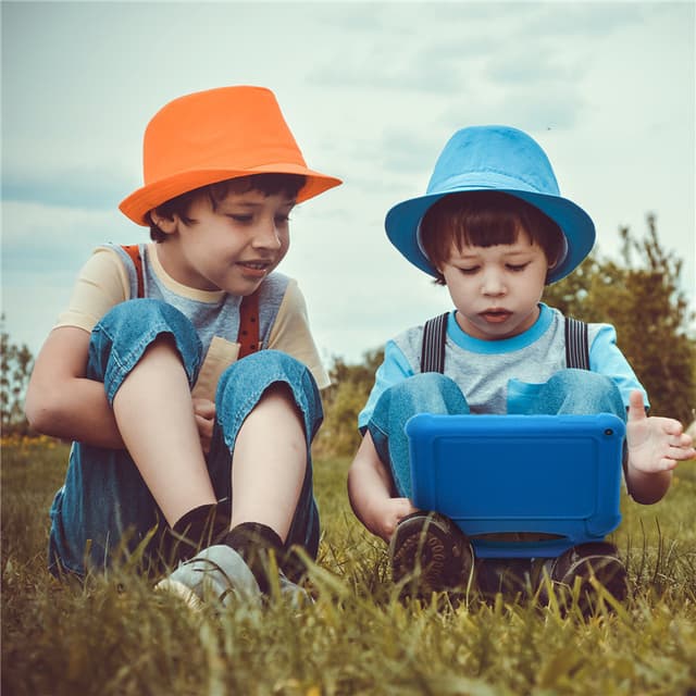 O Ozone Kids Case for iPad 10th Generation 10.9-inch 2022 with Pencil Holder, Convertible Durable Lightweight Shockproof Handle Stand Kid-Proof 10.9” iPad 10th Gen Case for Kids - Blue