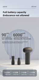 منفاخ هواء صغير محمول 4 سرعات 2000 مللي أمبير Wireless Dust Blower Handheld Turbine Fan