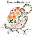 O Ozone Case for Samsung Galaxy Buds 2 Pro (2022) / Galaxy Buds 2 (2021) / Galaxy Buds Pro (2021) / Galaxy Buds Live (2020) Cute Patterns Hard Shell Protective Cover with Key Chain for Girls Women- Off white