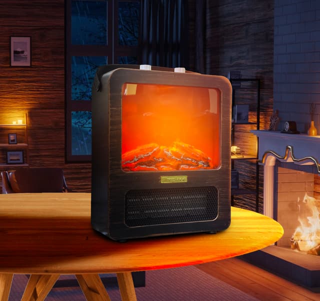 Home Electric Fireplace Simulation Flame Heater Living Room Decoration 