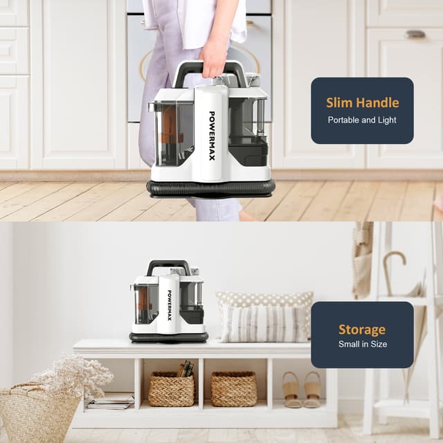 مكنسة غسيل السجاد جاف ورطب دي اس بي 450 واط 1080 مللي Dsp Wet and Dry Cleaning Portable Carpet Cleaner