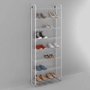 Metaltex 8 Tier Shoe Rack Silver Steel