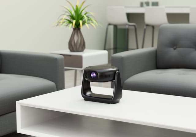 Powerology 300 Ansi Lumens Full HD Portable Projector with Built-in Battery and LCD light