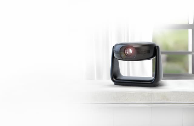 Powerology 300 Ansi Lumens Full HD Portable Projector with Built-in Battery and LCD light