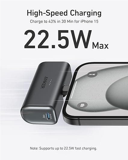 Anker Nano Powerbank 22.5W Built-In Usb-C Connector
