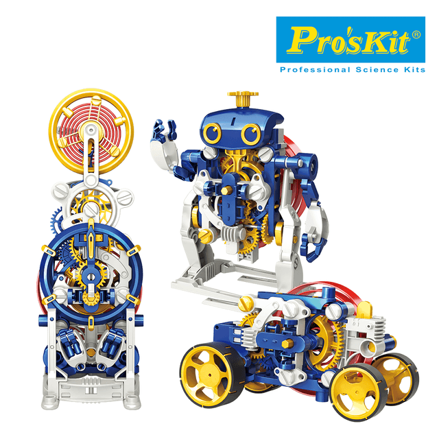 مجموعة لعبة روبوت تعليمي 3 في 1 بروسكيت Proskit Spiral Spring Science Kit