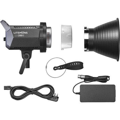 مجموعة كشاف إضاءة تصوير 5600 كلفن جودوكس Godox LITEMONS LA200D Daylight spotlight