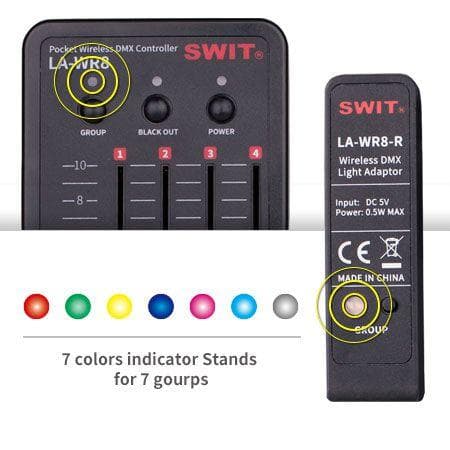 SWIT 8 Channel Pocket Wireless DMX Controller