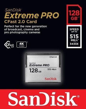 بطاقة ذاكرة 128 جيجا بايت سي فاست سان ديسك SanDisk C-fast 2.0 Extreme Pro