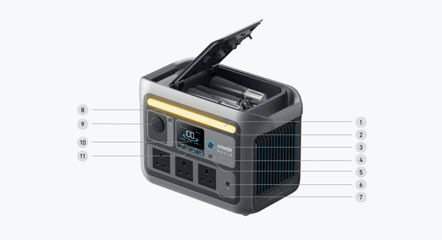 Anker Solix C800 Plus Portable Power Station (768Wh | 1200W)