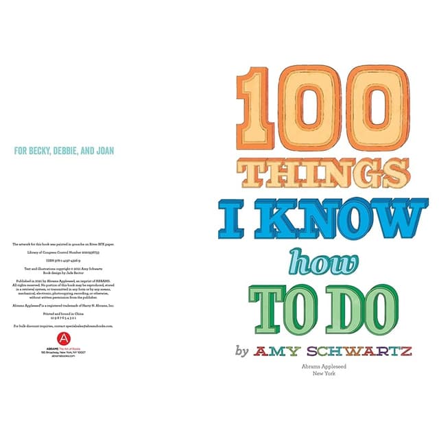 كتاب 100 شيء أعرف كيف أفعله للأطفال باللغة الإنجليزية ابرامز بوك 100 Things I Know How To Do - 144629