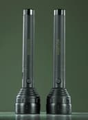 Geepas Rechargeable Led Flashlight, Usb Rechargeable, 2pcs Set Of Flashlight 8hrs Working