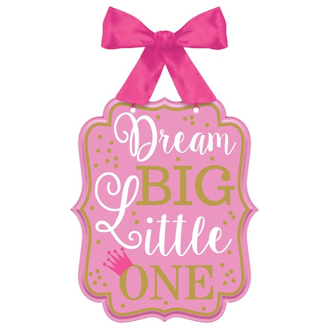 1st Birthday Girl Dream Big Sign - 35467
