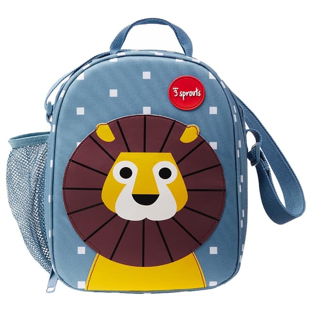 شنطة برسمة الأسد أزرق و أصفر ثري سبراوتس 3 Sprouts - Lion Lunch Bag - 35765