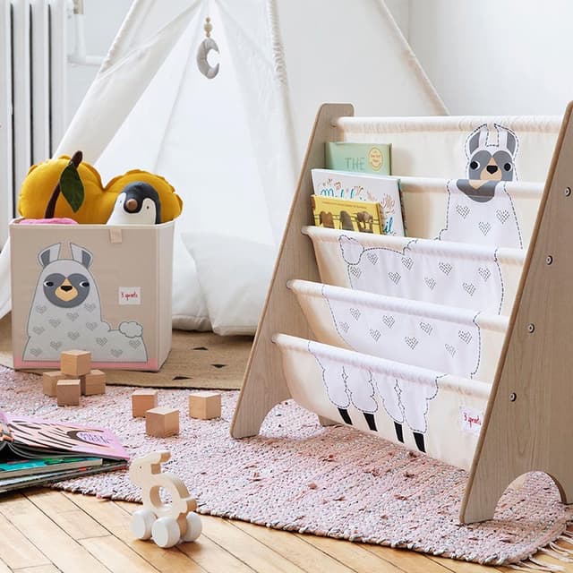 رف للكتب بأبعاد 61 × 62.2 × 25.4 سم ثري سبراوتس 3Sprouts - Llama Book Rack - 146660
