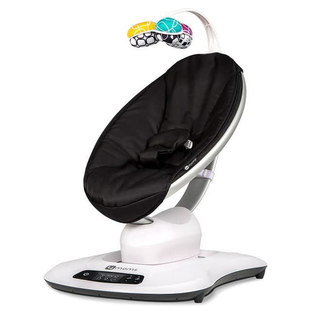 كرسي هزاز مامارو 4مومز أسود 4moms - Mamaroo 4.0 - Classic Black