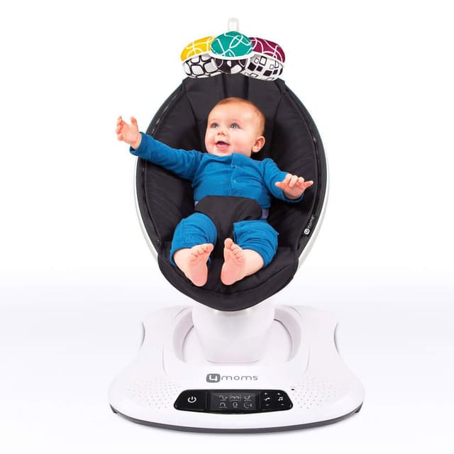 كرسي هزاز مامارو 4مومز أسود 4moms - Mamaroo 4.0 - Classic Black