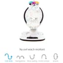 كرسي هزاز مامارو 4مومز أسود 4moms - Mamaroo 4.0 - Classic Black