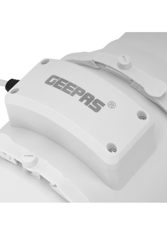 مروحة الشفط 28 وات لون أبيض من جيباس 6 بوصة Geepas In Line Exhaust Fan