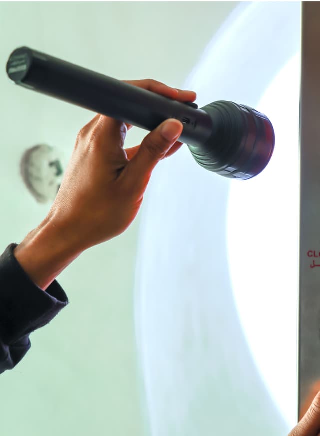 Geepas Rechargeable Led Flashlight, Usb Rechargeable, 2pcs Set Of Flashlight 8hrs Working