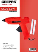 مسدس سيليكون من جيباس مناسب لعمل الأطفال للأعمال اليدوية مع اصبعي سيليكون Geepas Glue Gun
