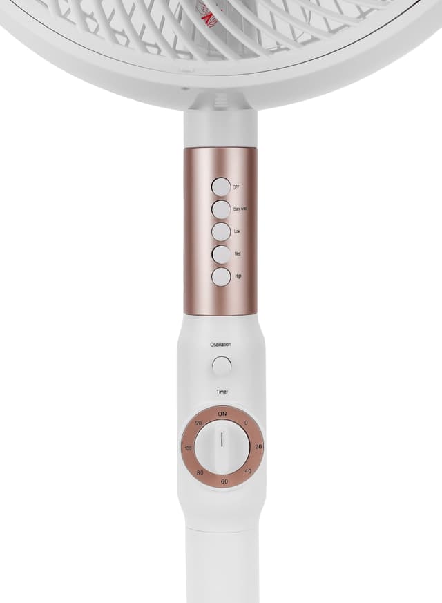 مروحة عمودية 14 انش 60 واط فضي جيباس Geepas 14" Stand Fan With Remote Control