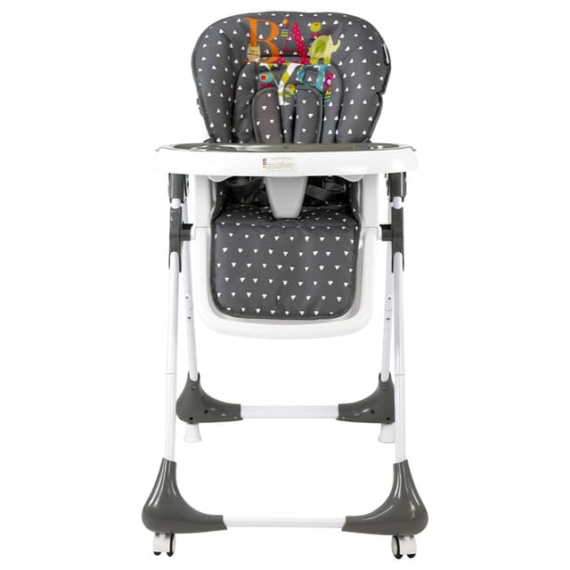 كرسي طعام للاطفال قابل للطي والتعديل رمادي غامق اسالڤو ASALVO High Chair Chef
