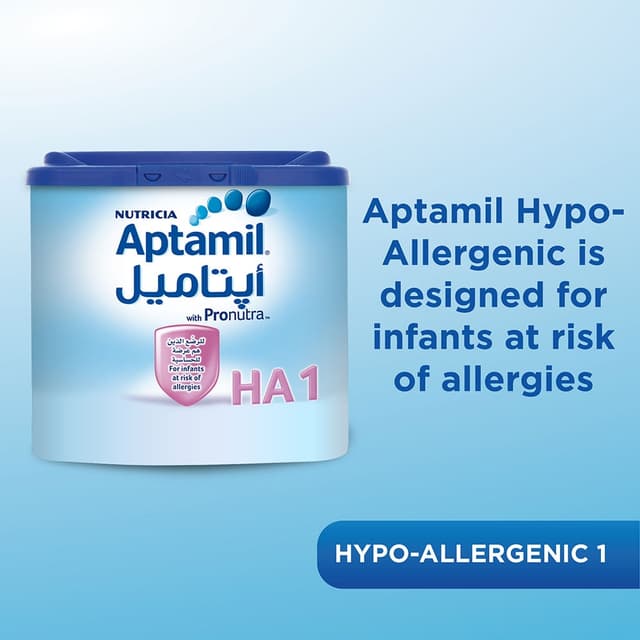 تركيبة حليب الأطفال المضاد للحساسية 400جرام من ابتاميل Aptamil Hypo-Allergenic Infant Milk