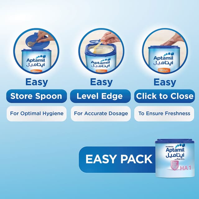 تركيبة حليب الأطفال المضاد للحساسية 400جرام من ابتاميل Aptamil Hypo-Allergenic Infant Milk