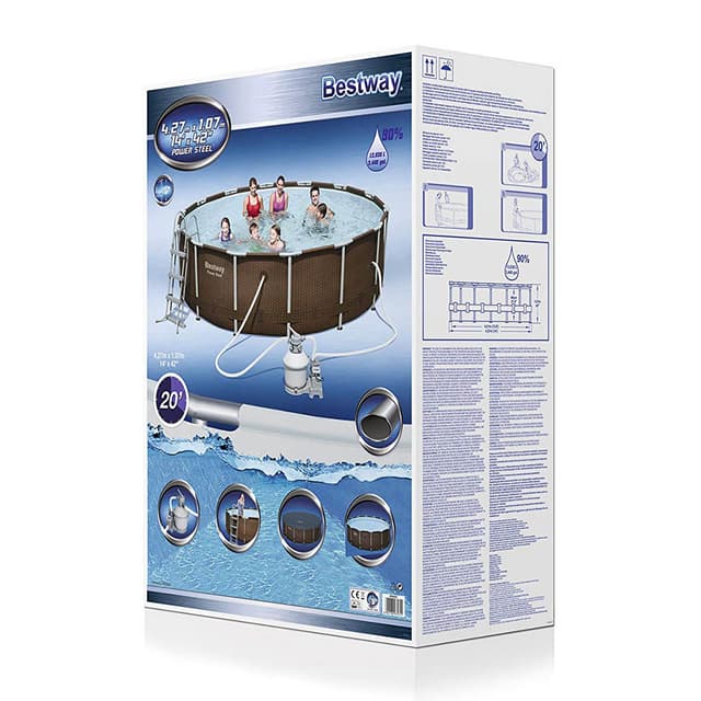 Bestway - 14" x 42" Rattan Frame Pool Set
