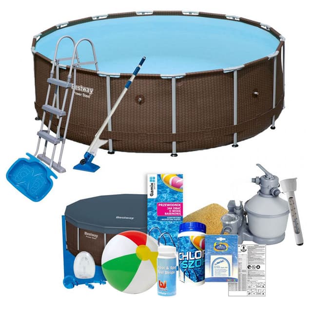 Bestway - 14" x 42" Rattan Frame Pool Set